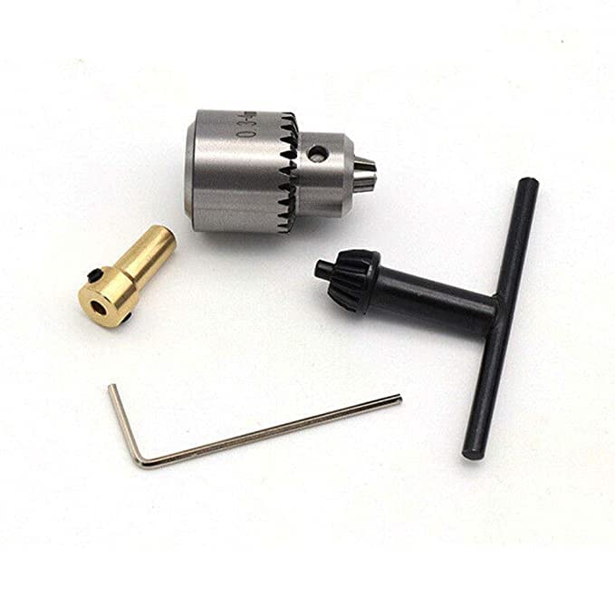 QBM 775 Motor CordedElectric 4Pcs Mini Electric Drill Chuck Set 0.3