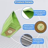 Pack of 5 Henry Hoover Bags compatible with Numatic Henry Hetty Basil James hoover bags for henry vacuum cleaner NVM1C NVM1C2 NVM1B Vacuum Dust Bags for Henry Hoover Vacuum Double Layer Paper dust bag - Image 6