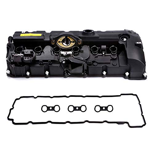 MYSMOT 11127552281 Valve Cover With Gasket & Bolts For Select 2007-2013 B-M-W 128i 328i 328xi 528i 528xi X3 X5 Z4 3.0L