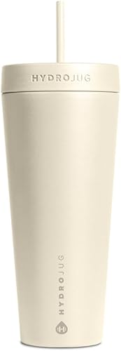 Miniatura 3 de HydroJug Vaso coctelero de acero inoxidable de 24 onzas, perfecto para batidos de proteínas, bebidas previas al entrenamiento, café helado, fácil de