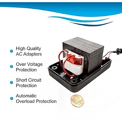 HQRP 9-Volt AC Adapter Compatible with Line 6 PX-2 PX-2g Stompbox Modelers (DL4, MM4, DM4, AM4, FM4), M9, M13, POD Series, POD XT Series, POD X3 Series 98-030-0042-05 Power Supply Cord Line6
