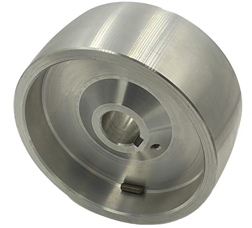 (Drive 130-24) Riemenschleifer-Antriebsrad CNC-bearbeitetes Riemenschleifer-Antriebsrad für Messerschleifer 130 mm Durchmesser - 55 mm breit mit 24 mm Bohrung