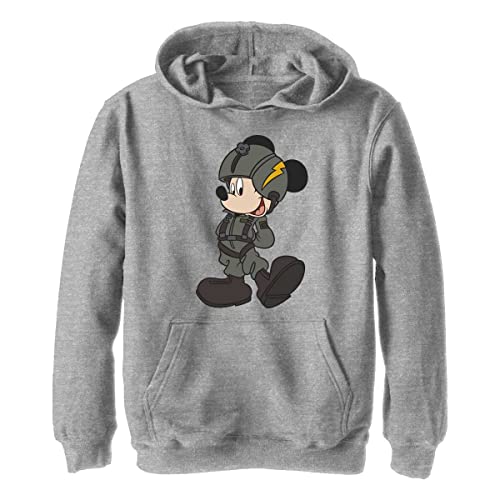 Pull à capuche Mickey Disney en polaire épaisse imprimé Jet Pilot pour garçon taille S