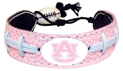 NCAA Auburn Tigers Pink Football Bracelet