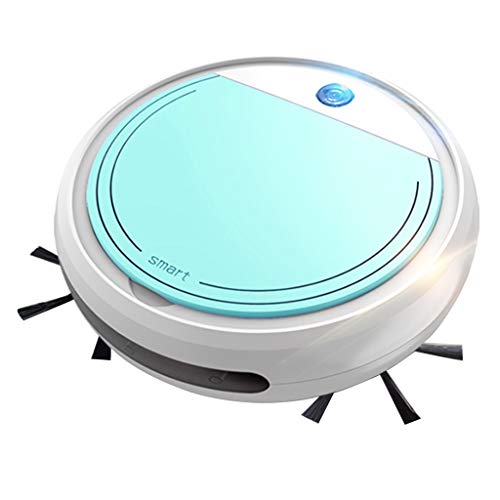 Image of ojiva Robot Vacuum Cleaner 4-in-1 Sweeping Mopping Cleaning and Disinfection for Marble, Tile and Timber Floors, Blue, 26x26x6 cm