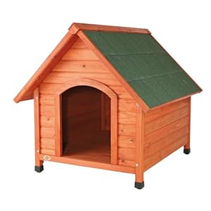 TRIXIE Natura Pitched Roof Dog House, 30″ L X 28″ W X 30.5″ H