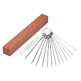 CZ Store Pilniki siodełkowe do gitary - 0,5 mm do 1,5 mm, 13 szt. - ✮DOŻYWOTNIA GWARANCJA✮ - Zestaw do Konserwacji Gitary - Narzędzie do Czyszczenia, Polerowania i Pielęgnacji Instrumentów Strunowych