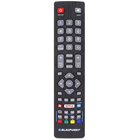 Remote Control for Blaupunkt BLF/RMC/0008 Full HD LED 3D Smart TV'S with Netflix Youtube 3D Smart Buttons Cover