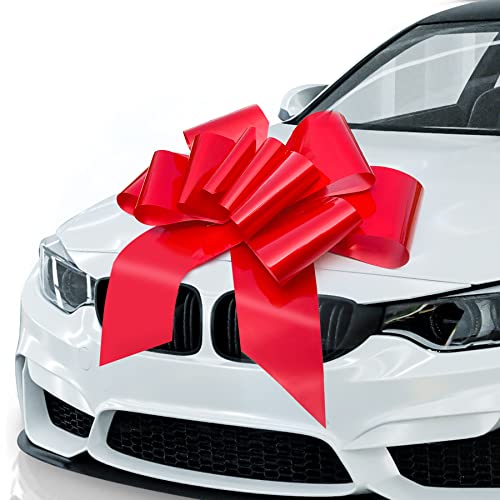 Luckylife LF00CB30IN Big Red Car Bow 30In Large Giant Bow For Car, Birthday Gift Bow thumb #2