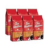 Tim Hortons Colombian, Medium-Dark Roast Ground Coffee, Perfectly Balanced, Always Smooth, Made with