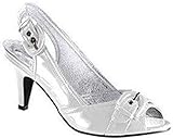  Andrea Conti Sandalette, Escarpins pour femme - Blanc - Blanc, 36 EU