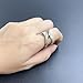 rgwtgkyh Gold and Silver X Ring for Women Mixed Metal Ring Cubic Zirconia Rings Unique Criss Cross Promise Ring Non Tarnish Fashion Statement Knuckle Rings Jewelry Gifts (9, gold&silver)