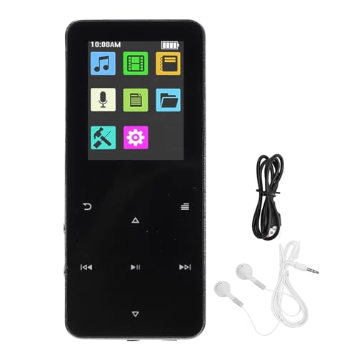 MP3 Player with Bluetooth, 1.8 Inch HD Screen for Android, 4GB Portable Streaming MP3 Music Player, 180mAh HiFi Lossless Sound MP3 Player with Speaker, (4GB)