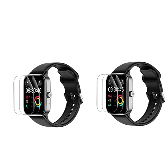 WOODWAVE Noise [Pack 4 for Noise Colorfit Pro 4 Smart Watch Screen Guard Scratch Guard Full Screen Protector Compatible for Noise Colorfit Pro 4 1.72" inch- Flexible TPU - HD Clear (Pack of 4) (4)