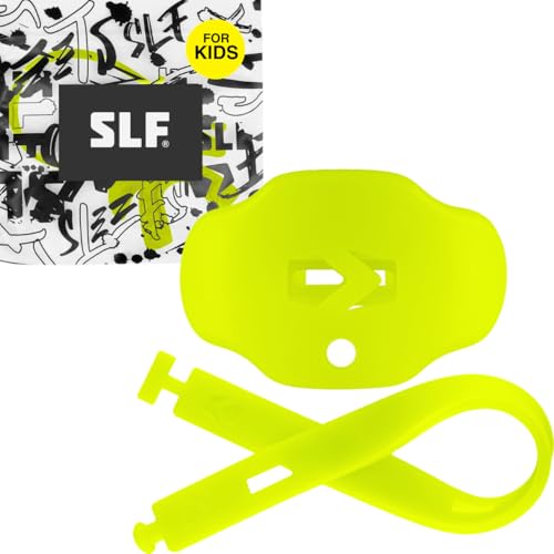 SLEEFS Kids Football Mouth Guard - Kids Mouthguard with Strap - Lip/Teeth Protector Mouthpiece - No Boil Maximum Air Flow for All Sports - Safety Yellow