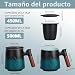 Imagen de DISDADA Taza de te con Filtro y Tapa Ceramica