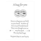 2 Pieces Pocket Hug Token Keepsake Cheer up Gifts for Him Pocket Keepsake Thinking of Gift for...