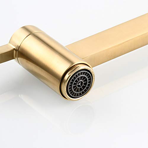 Robinet de Cuisine Pliant avec Ensemble de Douche Pratique en Laiton - 5