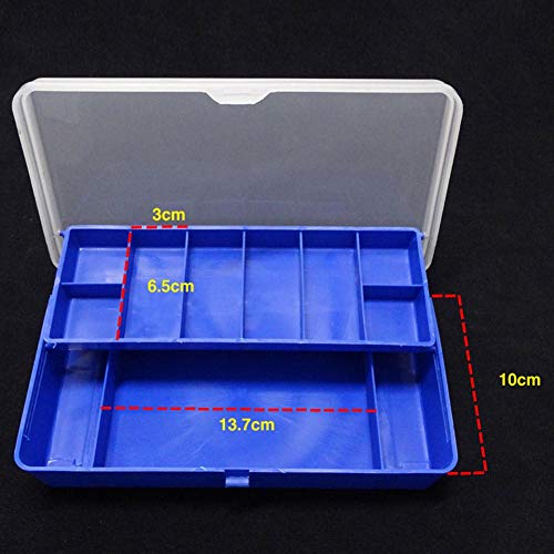 Ganchos de peixe limpos multifunções ABS caixa de equipamentos de pesca para iscas de armazenamento