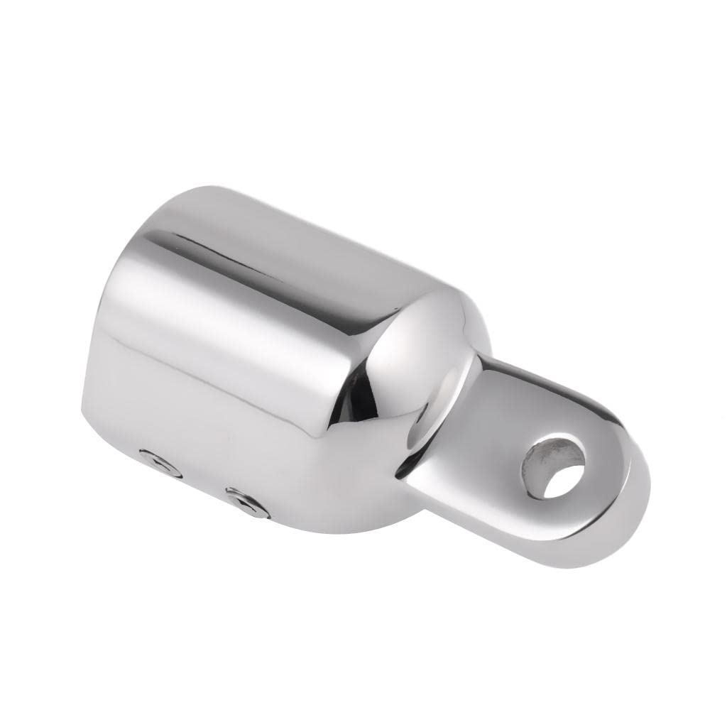 316 in Acciaio Inox 2 Pz 22mm Tubo Occhio cap + 2 Pz Morsetto Jaw Slide Barca Bimini Top/Canopy/Tendalino/Sun Shelter Raccordi