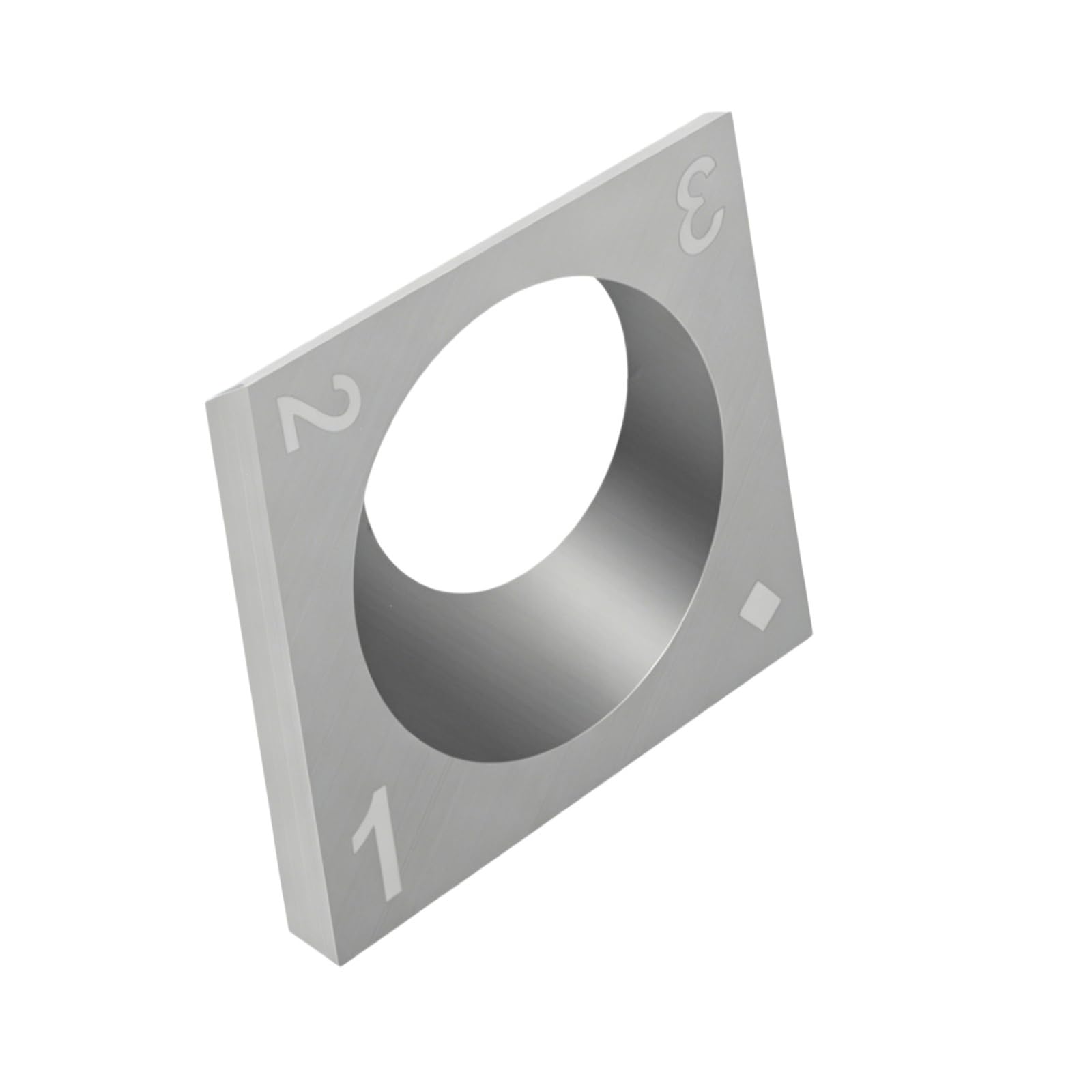 10pcs Square Carbide Cutters for Spiral Planer, 30 50 Degree Woodworking Lathe Tools Turning Inserts(14x14x2mm)