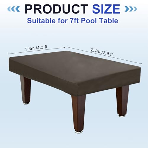 Housse de table de billard anti-poussière bâche imperméable contre humidité