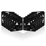 Apevia CF1012S-BK 120mm 4pin Molex & 3pin Motherboard Black Silent Case Fan (10-pk)