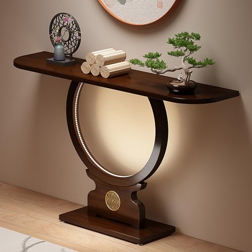 Mesa de sofá rústica que aprovecha las zonas estrechas del hogar de forma elegante 2