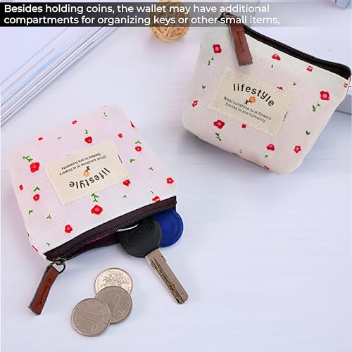 Image of Kraptick Multipurpose Coin Pouch for Men & Women, Compact Coin Organiser, Cash & Coin Holder Pouch, Stylish Mini Money Pouch for Everyday Use (Pink)