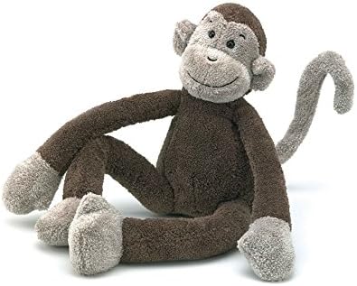 Amazon Jellycat ジェリーキャット Slackajack 手足の長い モンキー S ぬいぐるみ サル 全長33cm ブラウン ぬいぐるみ おもちゃ