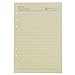 Gracallet® Refills 6 Hole Lined Craft Paper for A5 Loose Leaf Binder Notebook (90 Sheets 5.55 x 8.25 Inch-lined Craft Paper)