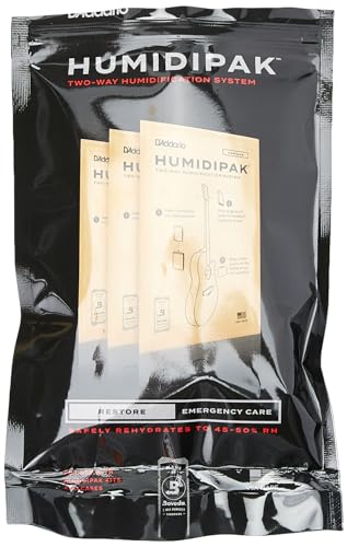 Image of D'Addario Guitar Humidifier Kit - Humidipak Restore Kit - Automatic Guitar Humidification Conditioning System - Safely Rehydrate Guitar and Case