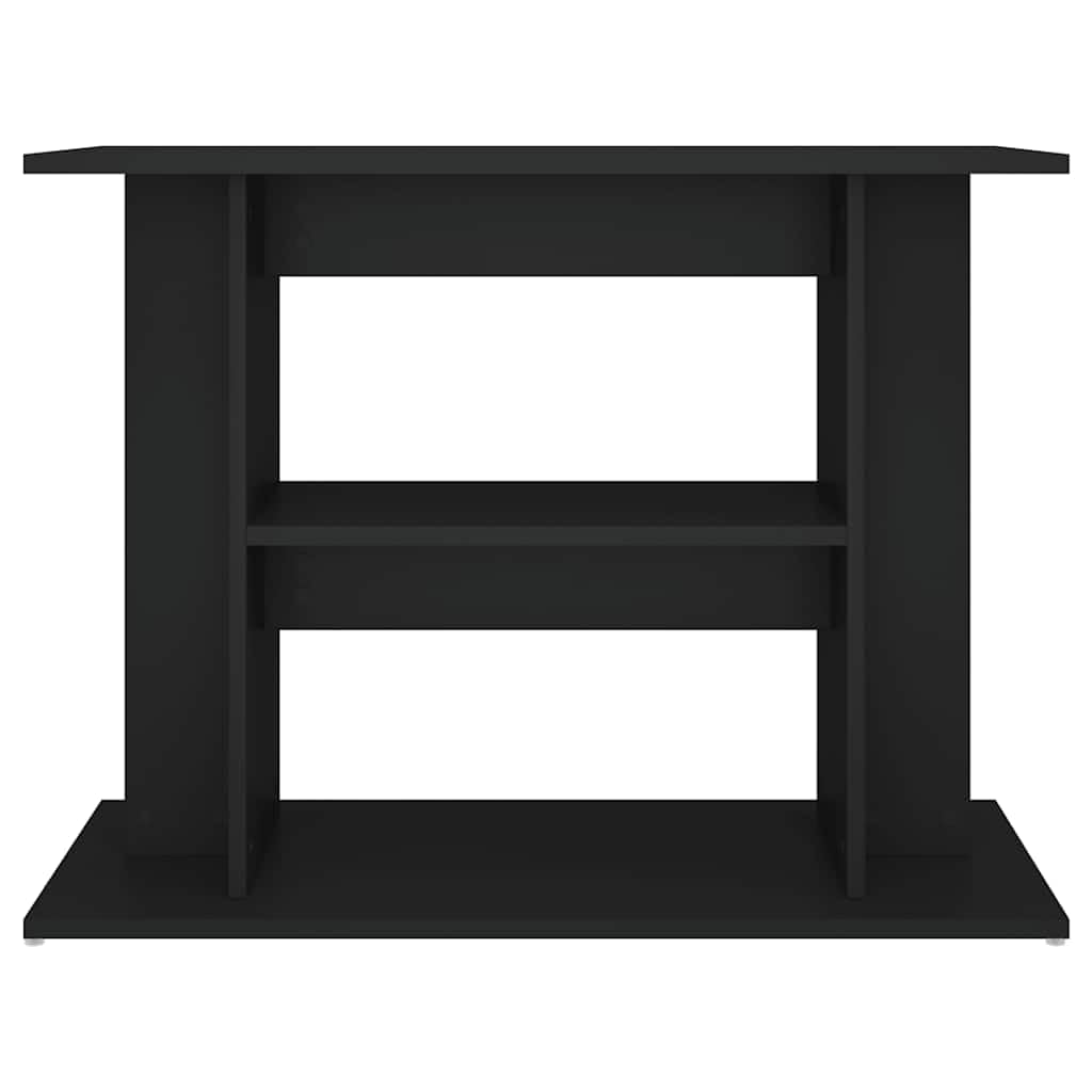 Support pour aquarium noir 80x35x60 cm bois d ingénierie