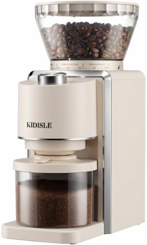 KIDISLE Conical Burr Coffee Grinder 2.0, Electric Coffee Bean Gri...