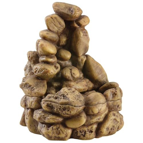 Exo Terra natürlicher Wasserfall, in Kieselsteinoptik inkl. Pumpe, Wasserquelle für Reptilien und Amphibien, groß, 1 Stück (1er Pack)