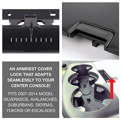 Ecoauto Lid Latch For Center Console Armrest - Fits 07-14 Silverado, Avalanche, Suburban, Sierra, Yukon, Escalade - Replaces Oem Part 20864151, 20864153, 20864154-1 Pack #TOP5