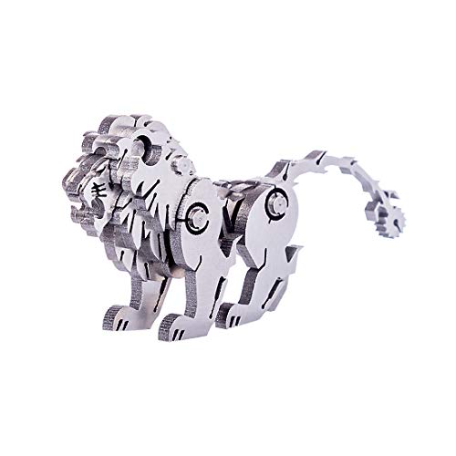 RuiyiF 3D Metal Model Kits Animal Puzzles to Build, DIY Stainless Steel Hobby Model Kits 3D Jigsaw Puzzles Building for Kids Adults, Desk Ornaments/Collection/Creative Gifts Toys for Boys Adults