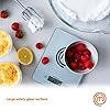 MasterChef Bilancia Cucina Digitale, Pesa Cucina Elettronica per Alimenti, in Grammi e Once (Limite di 5 kg), con Funzione Tare, Vetro temperato, Spegnimento Automatico, Professionale, Argent