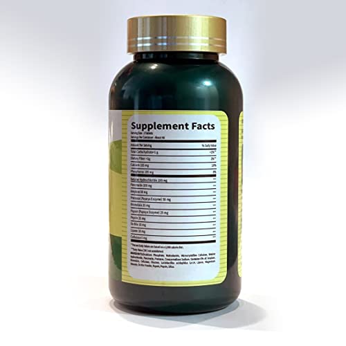 Oliefera Spring Valley Probiotic Multi-Enzyme Digestive Formula 200 Tablets, Green, 50 Count (Pack Of 1) #TOP2