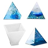 Pyramid Resin Casting Molds,Silicone Resin Molds,Four Cone Resin Molds,Making Resin Molds for DIY...