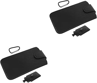 Hemobllo 2 Peças Capa De Telefone Bolsa De Caminhada Bolsa De Couro De Telefone Bolsa De Celular Bolsa De Cintura Bolsa De Armazenamento Bolsa De Telefone Celular Bolsa De Telefone