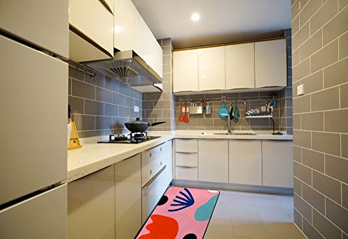 Tapis de cuisine antidérapant géométrique imperméable chic - 4