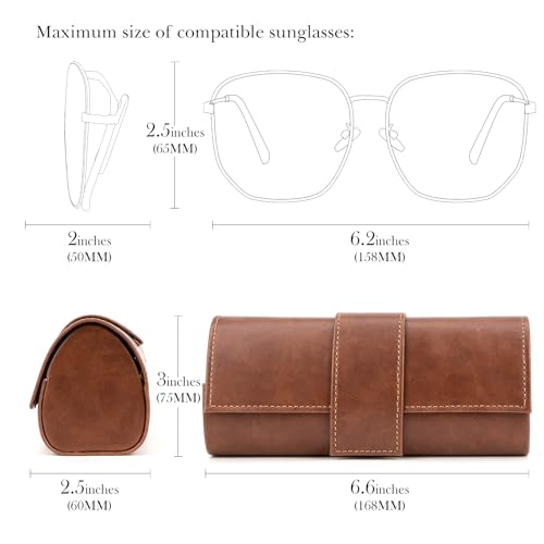 Image of Linkidea Extra Large Hard Shell Sunglasses Case, Oversized Sun Glasses Storage Organizer