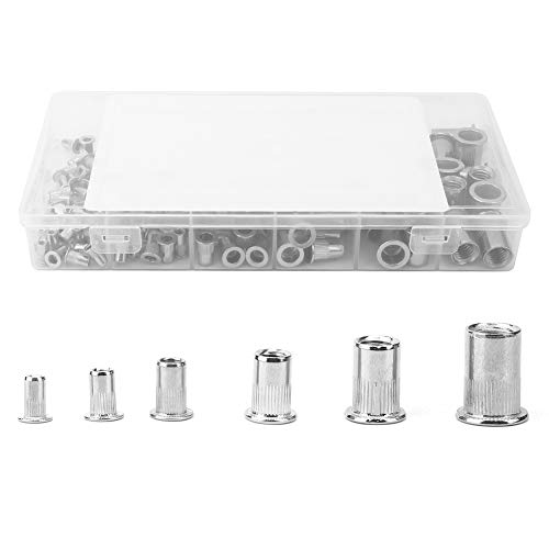 mingzhe 150 Tuercas Remachables M3-M10 de Acero Inoxidable 304, Suministros de Ferretería para Varios espesores.