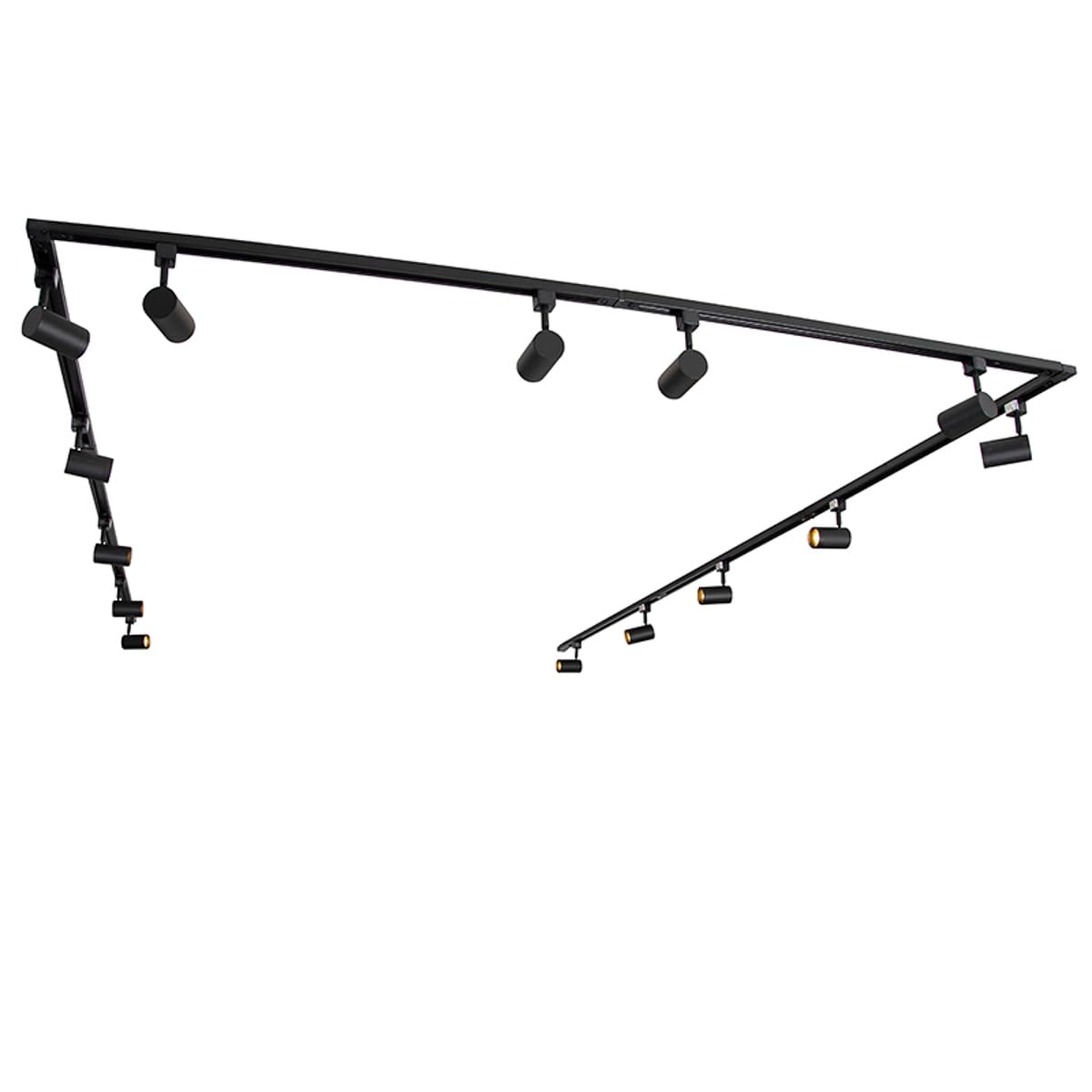 QAZQA jeana - Lampada da soffitto Moderno - 14 luce - L 753 cm - Nero - Moderno - Soggiorno I Camera da letto I Sala da Pranzo I Cucina