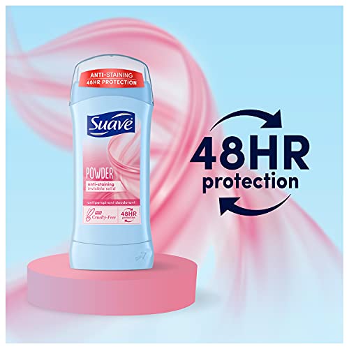 Suave Deodorant Antiperspirant & Deodorant Stick 48-Hour Odor And Wetness Protection Powder Deodorant For Women 2.6 Oz #TOP2