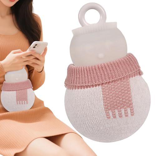 Bouillotte silicone 320ml anti-fuite avec housse pour l'hiver
