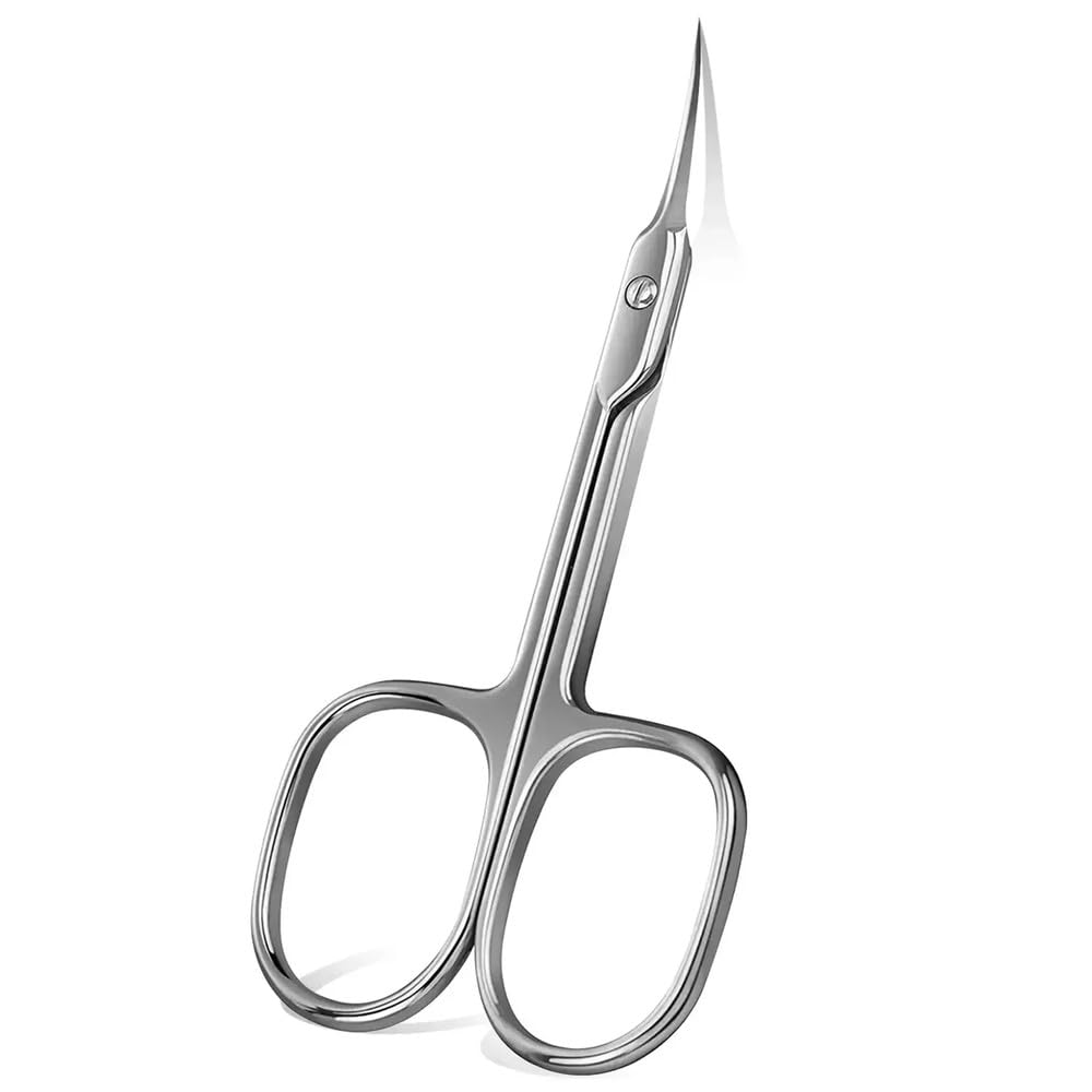Colorful Cuticle Scissors - Ergonomic Nail Art Nippers Precise Manicure, 10.5cm x 4.8cm(06)