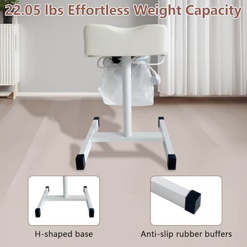 Pediküre Hocker mit Absaugung, Mobile Pediküre Stuhl, Höhenverstellbar 48-80cm, Fußpflegestuhl für Schönheitssalon Nagelstudio