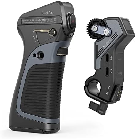 SMALLRIG MagicFIZ Wireless Follow Focus Handgrip Kit, Regulacja OstrośCi Obiektywu z Silnikiem Odbiornika, Uchwyt, Moduł Kontrolera Elektronicznego i Akcesoria do Lustrzanek Cyfrowych - 3782